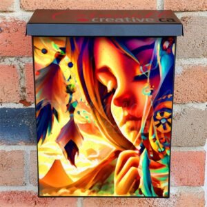 Native Dreaming Child Colonial Mailbox Cover
