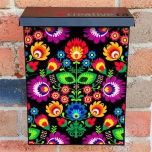 Traditional Polish Folklore Design Colonial Mailbox Cover