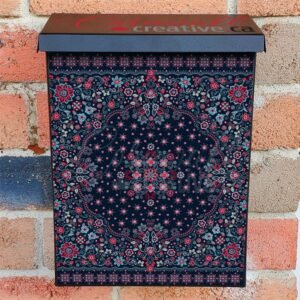 Pretty Folklore Floral Design Colonial Mailbox Cover