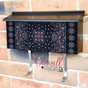 Pretty Folklore Floral Design Wall-mounted Townhouse Mailbox Cover