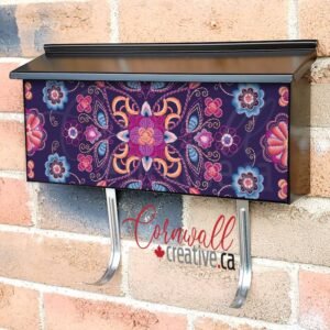 Traditional Embroidery Pattern Wall-mounted Townhouse Mailbox Cover