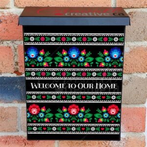 Russian Floral Welcome Colonial Mailbox Cover