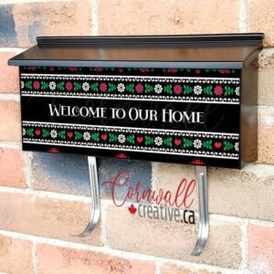 Russian Floral Welcome Wall-mounted Townhouse Mailbox Cover
