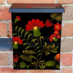 Eastern European Folk Flowers Colonial Mailbox Cover