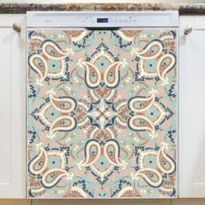 Beautiful Paisley Design #3 Magnetic Dishwasher Door Cover