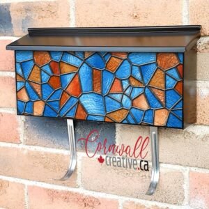 Beautiful Stained Glass Design #2 Wall-mounted Townhouse Mailbox Cover