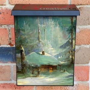 Little Cabin in the Woods Colonial Mailbox Cover