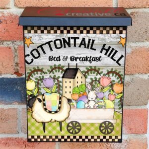Easter Bed and Breakfast Colonial Mailbox Cover