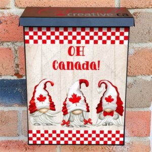 Oh Canada Gnomes Colonial Mailbox Cover