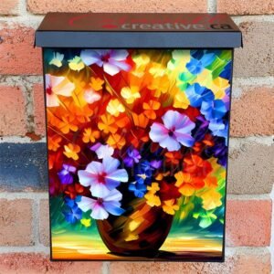 Beautiful Rainbow Daisies Colonial Mailbox Cover