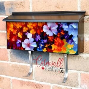 Beautiful Rainbow Daisies Wall-mounted Townhouse Mailbox Cover