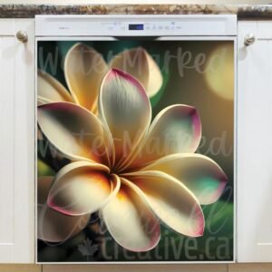 Beautiful Blooming Gardenia Magnetic Dishwasher Door Cover