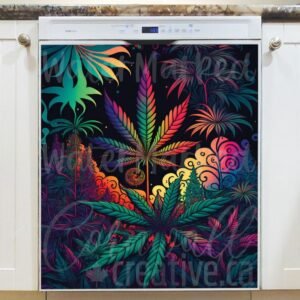 Fantasy Garden Plants #2 Magnetic Dishwasher Door Cover