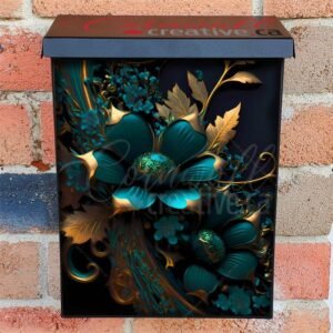 Mystical Flower Garden #2 Colonial Mailbox Cover