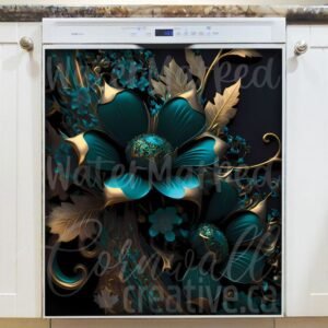 Mystical Flower Garden #2 Magnetic Dishwasher Door Cover