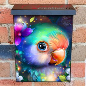Little Parrot in the Jungle Colonial Mailbox Cover