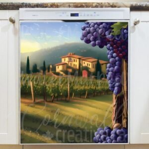 Vineyard in Tuscany Magnetic Dishwasher Door Cover