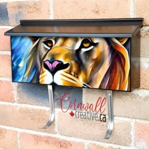 Beautiful Rainbow Lion #2 Wall-mounted Townhouse Mailbox Cover