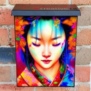 Beautiful Asian Girl Colonial Mailbox Cover