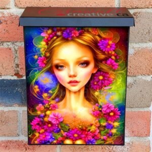 Lady of Flowers #7 Colonial Mailbox Cover