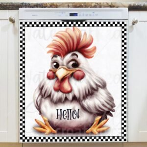 Cute Funny Rooster Magnetic Dishwasher Door Cover