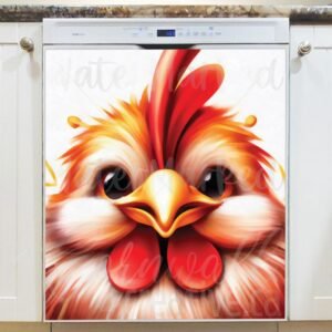 Cute Fluffy Chicken Magnetic Dishwasher Door Cover
