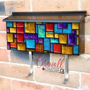 Beautiful Mosaic Pattern #1 Wall-mounted Townhouse Mailbox Cover