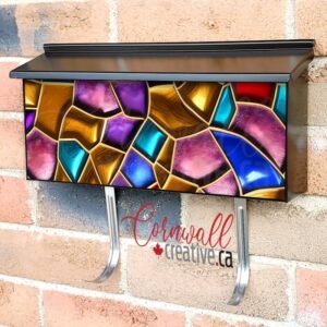 Beautiful Mosaic Pattern #2 Wall-mounted Townhouse Mailbox Cover