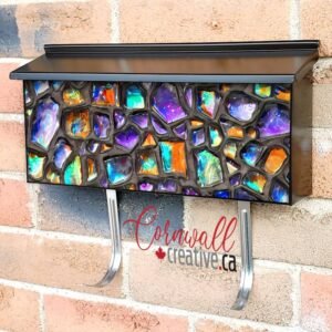 Beautiful Mosaic Pattern #3 Wall-mounted Townhouse Mailbox Cover