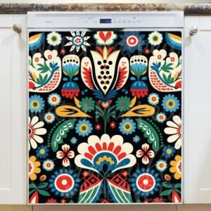 Polish Folklore Design #10 Magnetic Dishwasher Door Cover