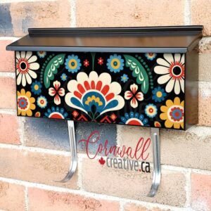 Polish Folklore Design #10 Wall-mounted Townhouse Mailbox Cover