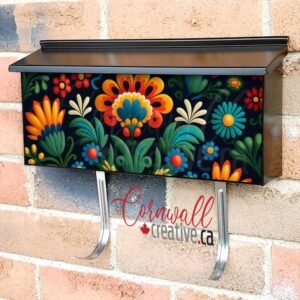 Polish Folklore Design #12 Wall-mounted Townhouse Mailbox Cover