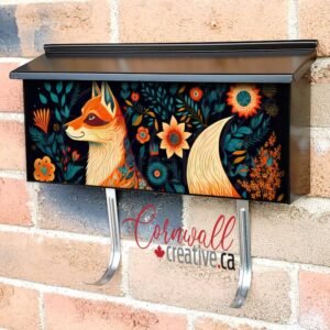 Folk Fairyland Fox Wall-mounted Townhouse Mailbox Cover