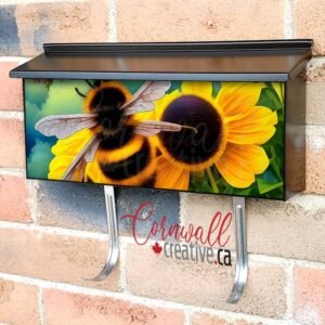 Bumblebees and Sunflowers #7 Wall-mounted Townhouse Mailbox Cover