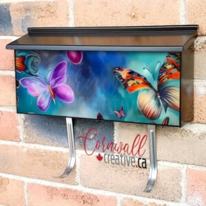 Beautiful Dancing Butterflies Wall-mounted Townhouse Mailbox Cover