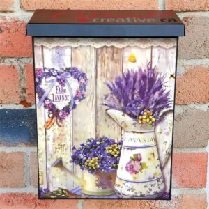 Rustic Lavender Design Colonial Mailbox Cover