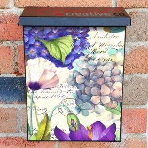 Pretty Vintage Hydrangea Design Colonial Mailbox Cover