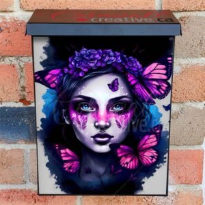 Dark Butterfly Fairy #4 Colonial Mailbox Cover