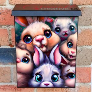 Little Bunny Babies Colonial Mailbox Cover