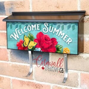 Pioneer Woman Flower Pot Wall-mounted Townhouse Mailbox Cover