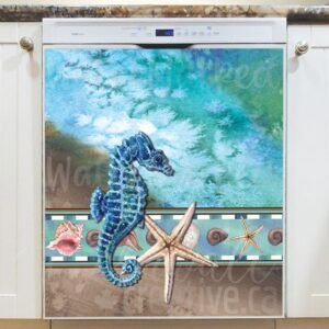 Summer By the Sea Magnetic Dishwasher Door Cover