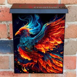 Dazzling Phoenix Bird Colonial Mailbox Cover