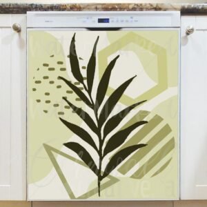 Minimalist Zen Mid Century Art #4 Magnetic Dishwasher Door Cover