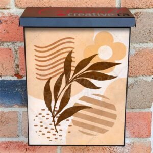 Minimalist Zen Mid Century Art #6 Colonial Mailbox Cover