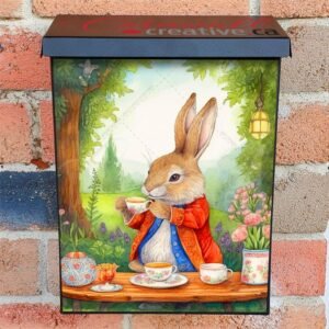 Peter Rabbit Tea Party Colonial Mailbox Cover