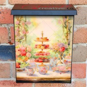High Tea in the Garden #1 Colonial Mailbox Cover