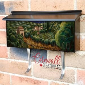 Tuscan Mosaic Landscapes #3 Wall-mounted Townhouse Mailbox Cover