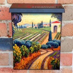 Tuscan Mosaic Landscapes #4 Colonial Mailbox Cover