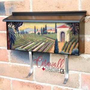 Tuscan Mosaic Landscapes #4 Wall-mounted Townhouse Mailbox Cover