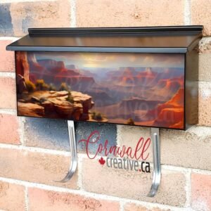 Sunset in the Grand Canyon Wall-mounted Townhouse Mailbox Cover